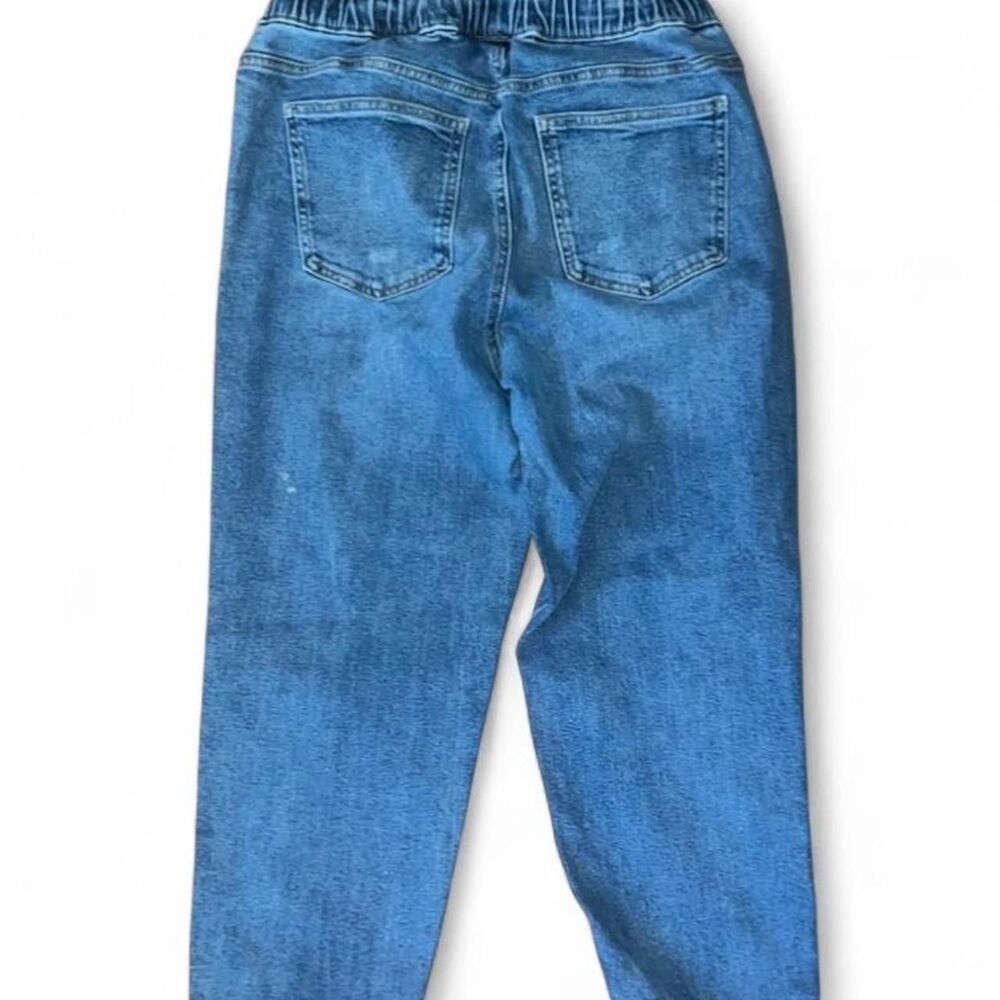 Celebrity Pink Regneration Women's Medium Wash Baggy Denim Joggers SZ M - Picture 2 of 5